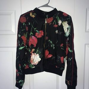 EXPRESS Floral Bomber Jacket